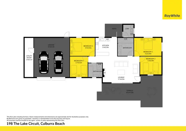 Floorplan of Homely house listing, 198 The Lake Circuit, Culburra Beach NSW 2540