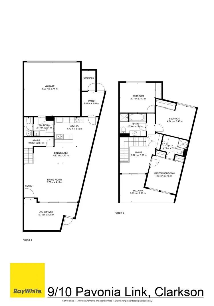 Floorplan of Homely townhouse listing, 9/10 Pavonia Link, Clarkson WA 6030