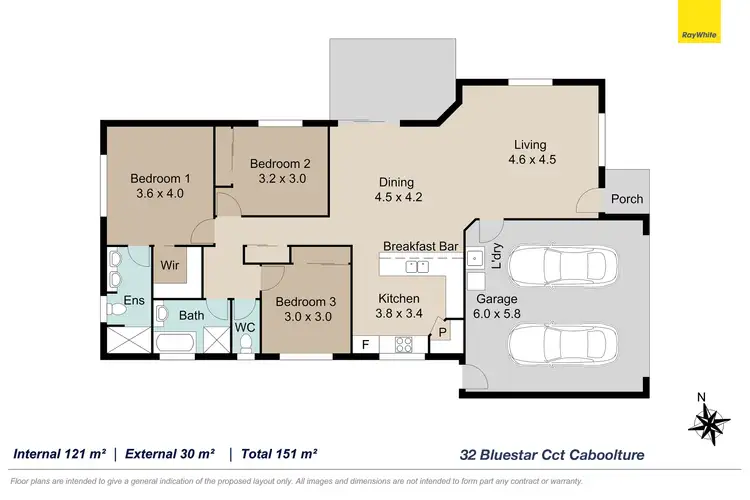 Floorplan of Homely house listing, 32 Bluestar Circuit, Caboolture QLD 4510