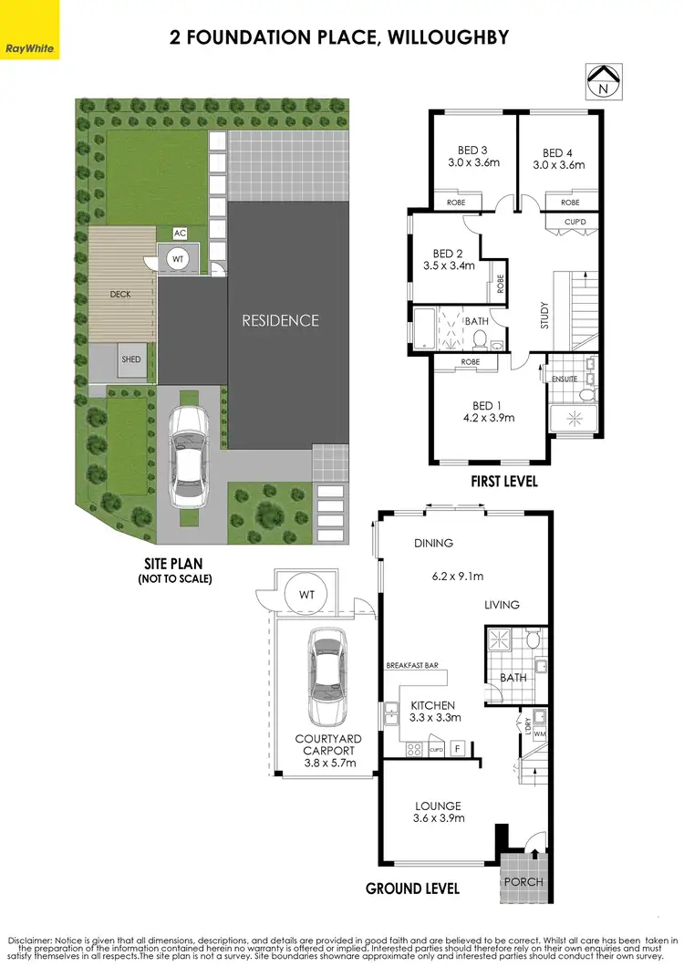 Floorplan of Homely house listing, 2 Foundation Place, Willoughby NSW 2068