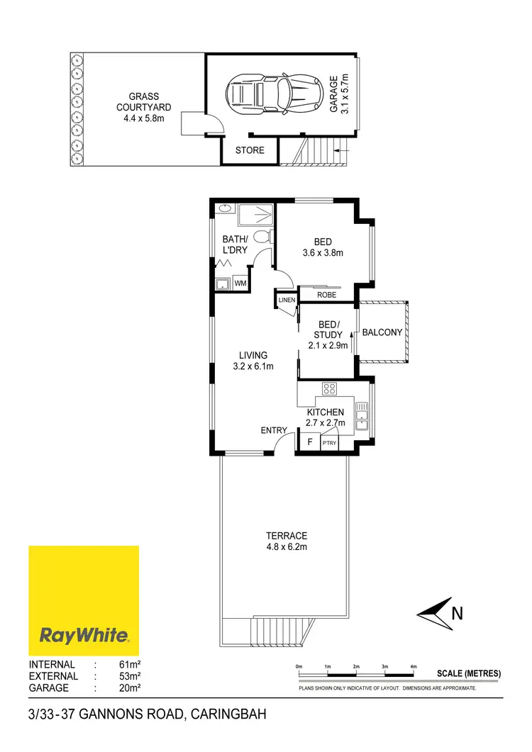 Floorplan of Homely townhouse listing, 3/33-37 Gannons Road, Caringbah NSW 2229