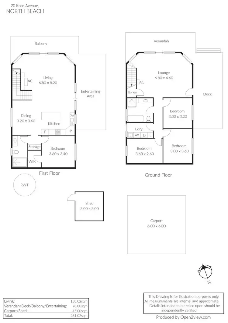 Floorplan of Homely house listing, 20 Rose Avenue, North Beach SA 5556