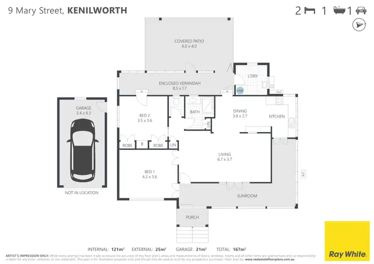 Floorplan of Homely house listing, 9 Mary Street, Kenilworth QLD 4574