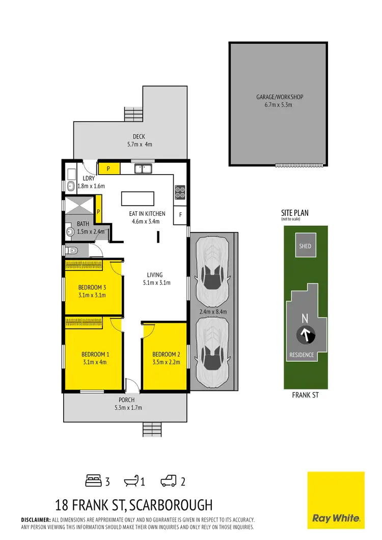 Floorplan of Homely house listing, 18 Frank Street, Scarborough QLD 4020