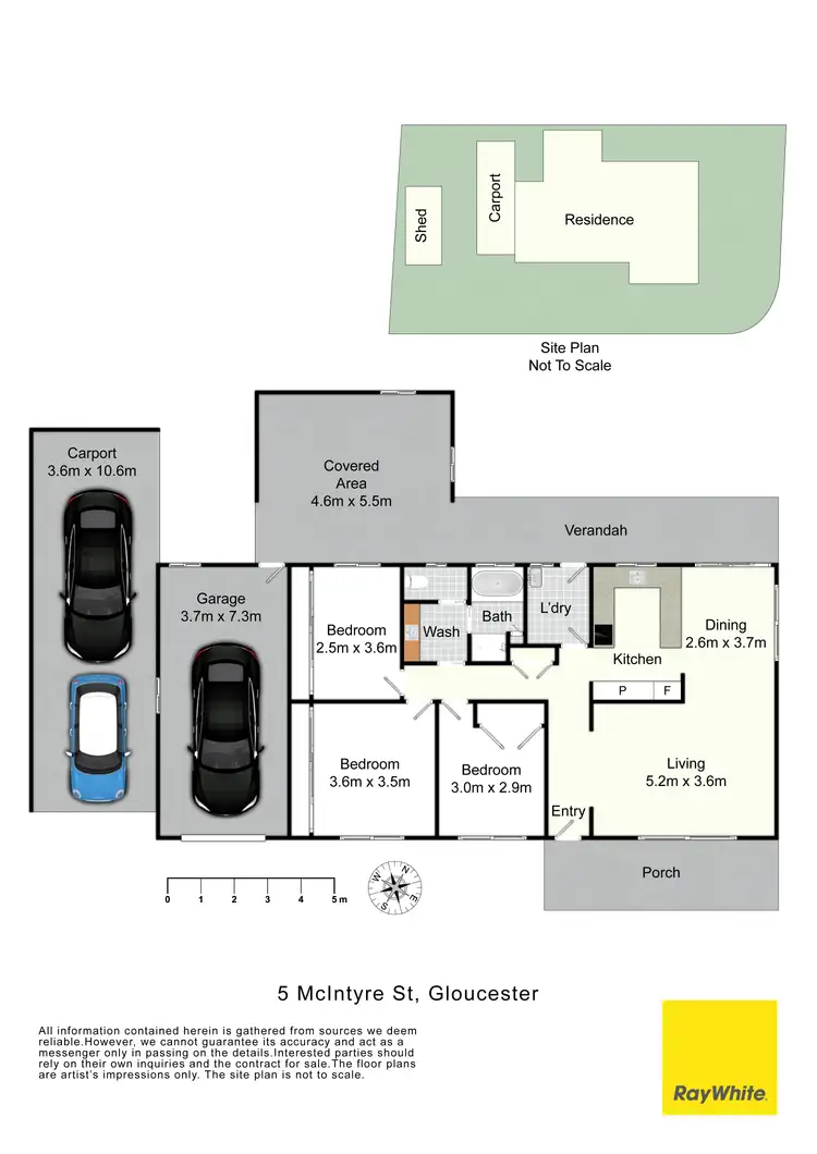 Floorplan of Homely house listing, 5 McIntyre Street, Gloucester NSW 2422