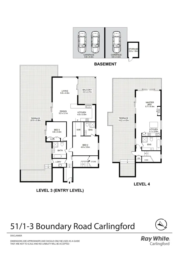 Floorplan of Homely apartment listing, 51/1-3 Boundary Road, Carlingford NSW 2118