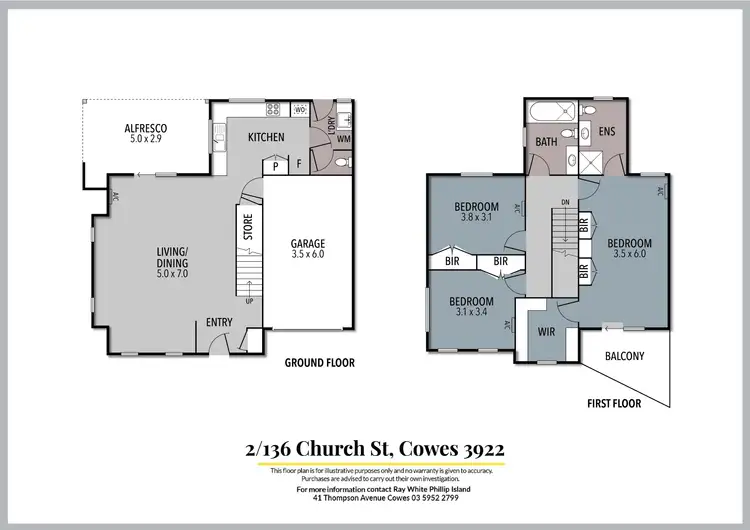 Floorplan of Homely house listing, 136 Church Street, Cowes VIC 3922