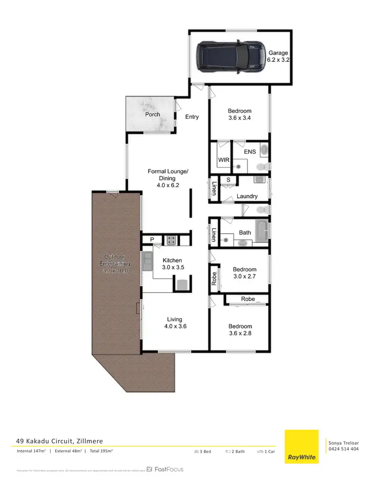 Floorplan of Homely house listing, 49 Kakadu Circuit, Zillmere QLD 4034