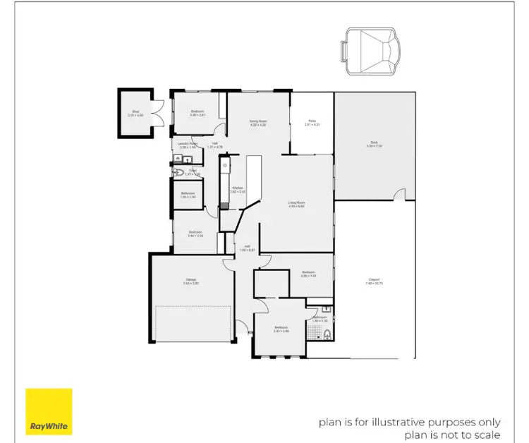Floorplan of Homely house listing, 7 Nicholson Close, White Rock QLD 4868