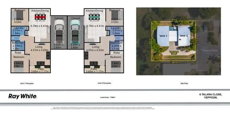 Floorplan of Homely semi-detached listing, 6 Talara Close, Yeppoon QLD 4703