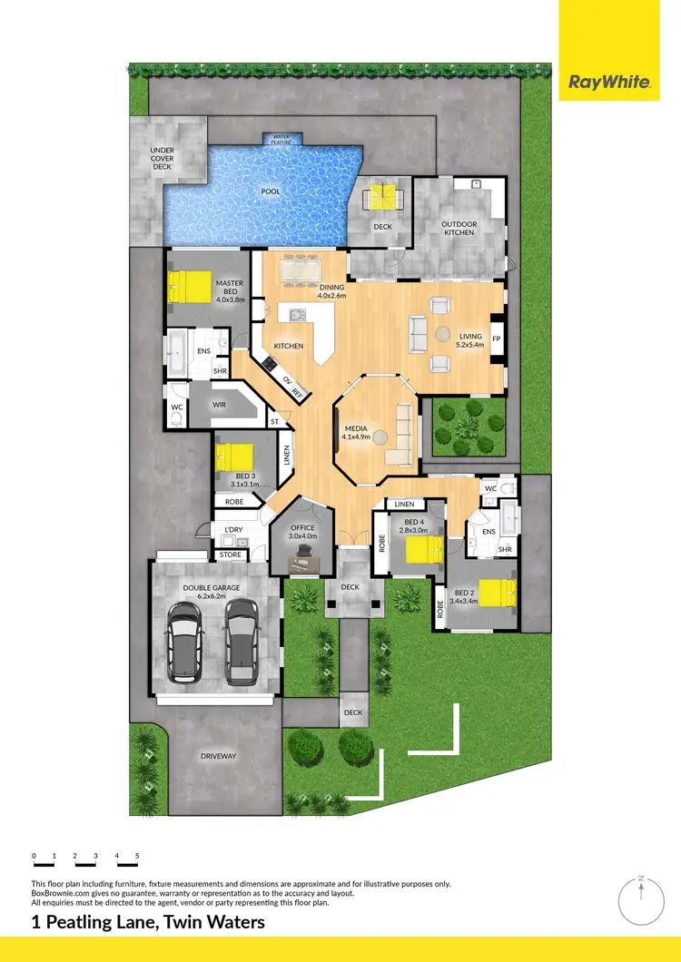 Floorplan of Homely house listing, 1 Peatling Lane, Twin Waters QLD 4564