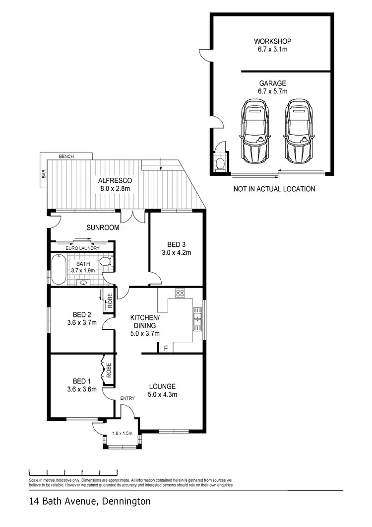 Floorplan of Homely house listing, 14 Bath Avenue, Warrnambool VIC 3280