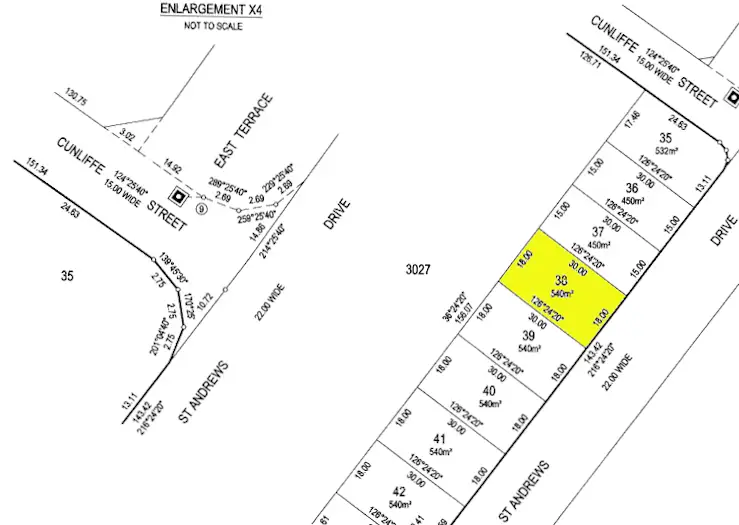 Floorplan of Homely land listing, LOT 38 St Andrews Drive, Port Hughes SA 5558