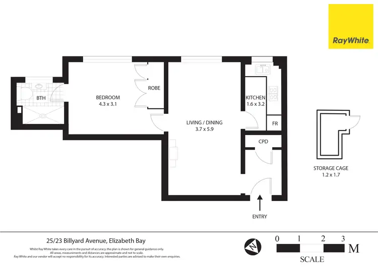 Floorplan of Homely apartment listing, 25/23 Billyard Avenue, Elizabeth Bay NSW 2011