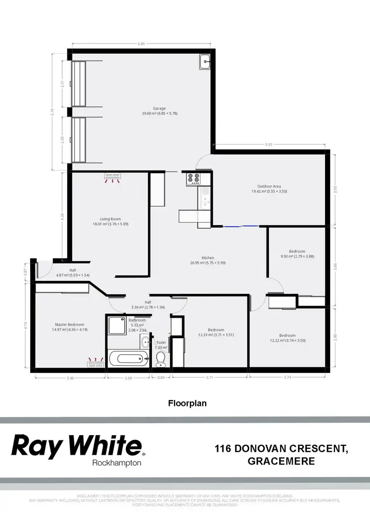 Floorplan of Homely house listing, 116 Donovan Crescent, Gracemere QLD 4702
