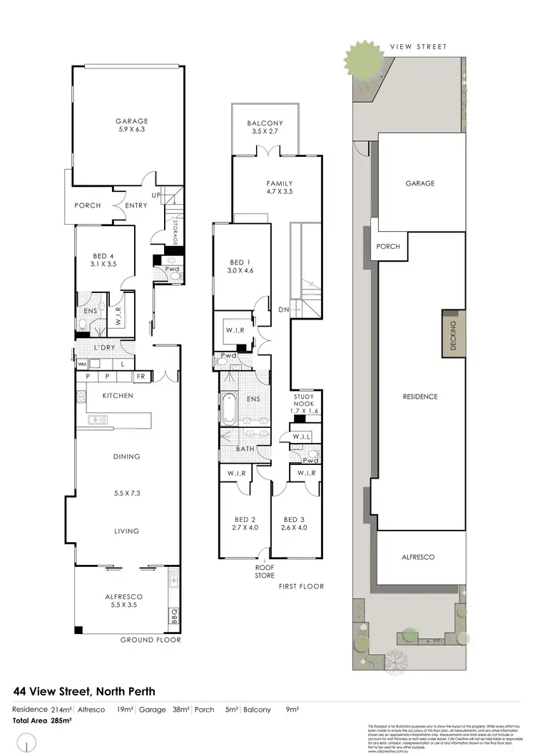 Floorplan of Homely house listing, 44 View Street, North Perth WA 6006