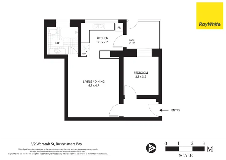 Floorplan of Homely apartment listing, 3/2 Waratah Street, Rushcutters Bay NSW 2011