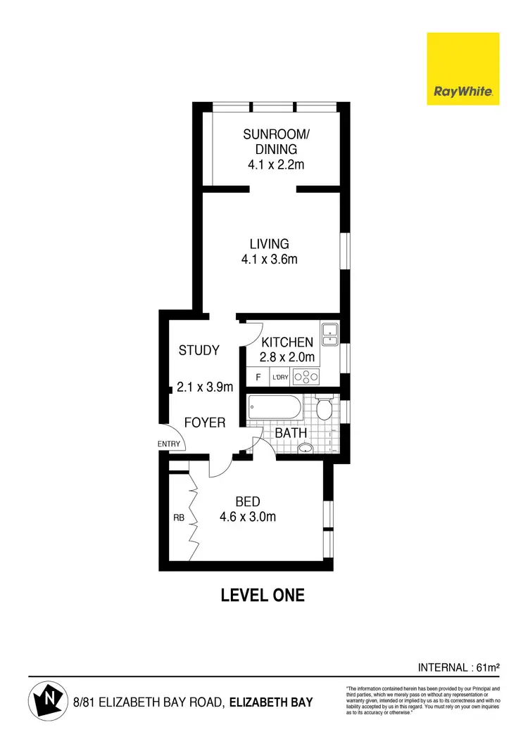 Floorplan of Homely apartment listing, 8/81 Elizabeth Bay Road, Elizabeth Bay NSW 2011