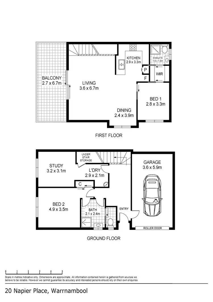 Floorplan of Homely house listing, 20 Napier Place, Warrnambool VIC 3280