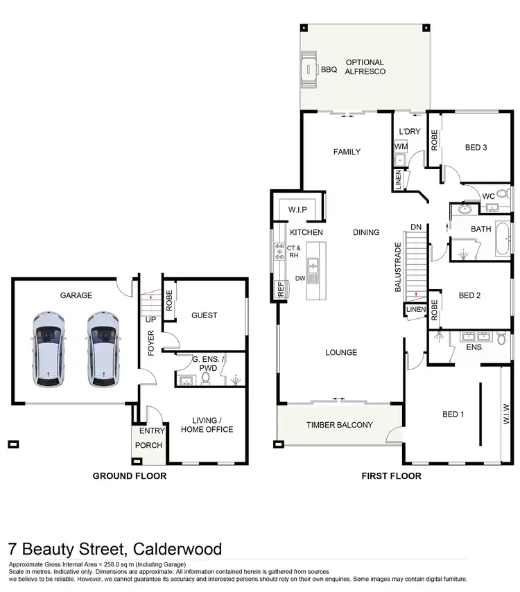 Floorplan of Homely house listing, 7 Beauty Street, Calderwood NSW 2527