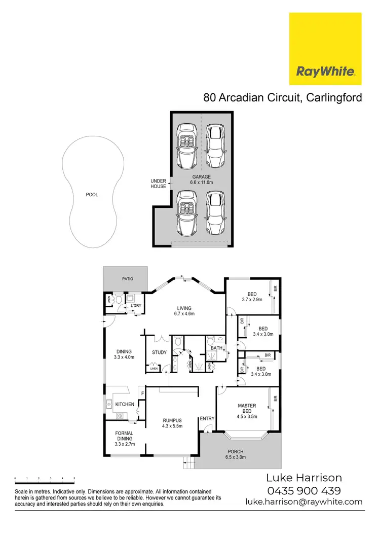 Floorplan of Homely house listing, 80 Arcadian Circuit, Carlingford NSW 2118