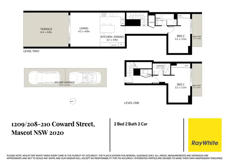 Floorplan of Homely apartment listing, 1209/208-210 Coward Street, Mascot NSW 2020