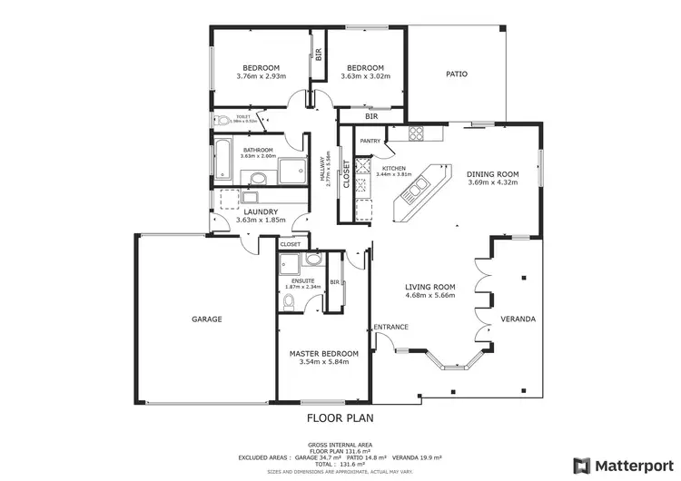 Floorplan of Homely house listing, 5 Sugarwood Avenue, Swan Hill VIC 3585