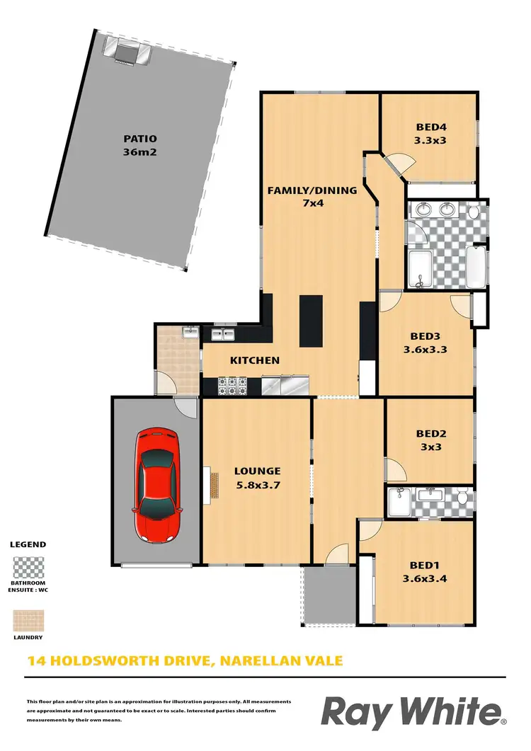 Floorplan of Homely house listing, 14 Holdsworth Drive, Narellan Vale NSW 2567