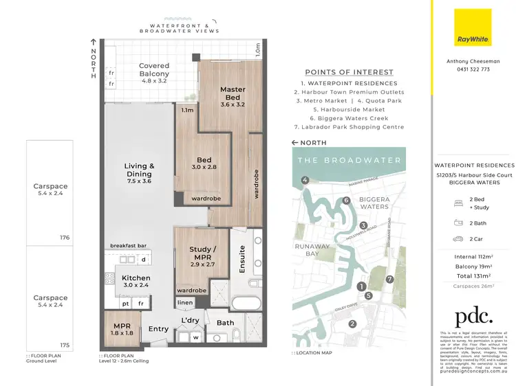 Floorplan of Homely apartment listing, 51203/5 Harbour Side Court, Biggera Waters QLD 4216