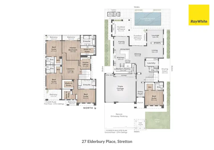 Floorplan of Homely house listing, 27 Elderbury Place, Stretton QLD 4116