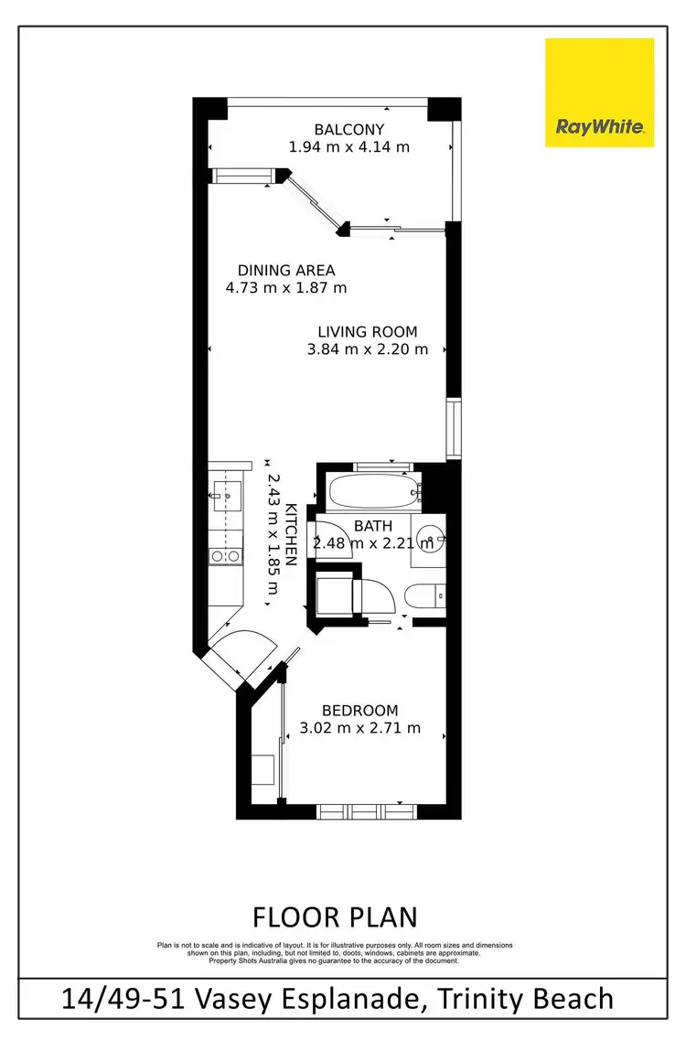 Floorplan of Homely unit listing, 14/49-51 Vasey Esplanade, Trinity Beach QLD 4879