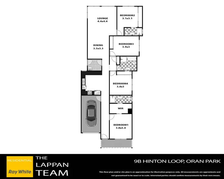 Floorplan of Homely house listing, 9b Hinton Loop, Oran Park NSW 2570