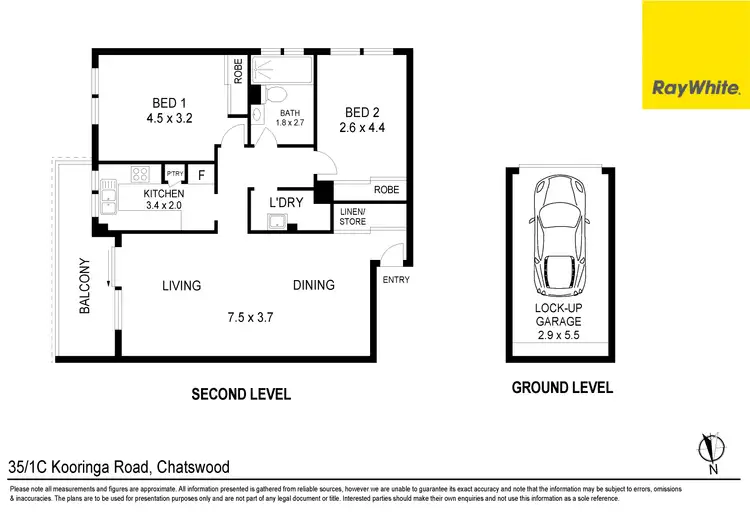 Floorplan of Homely unit listing, 35/1C Kooringa Road, Chatswood NSW 2067