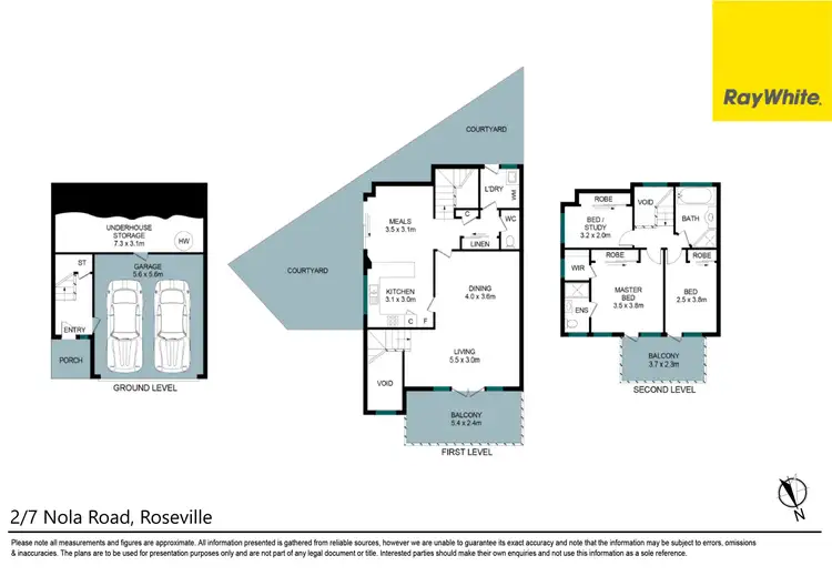 Floorplan of Homely townhouse listing, 2/7 Nola Road, Roseville NSW 2069