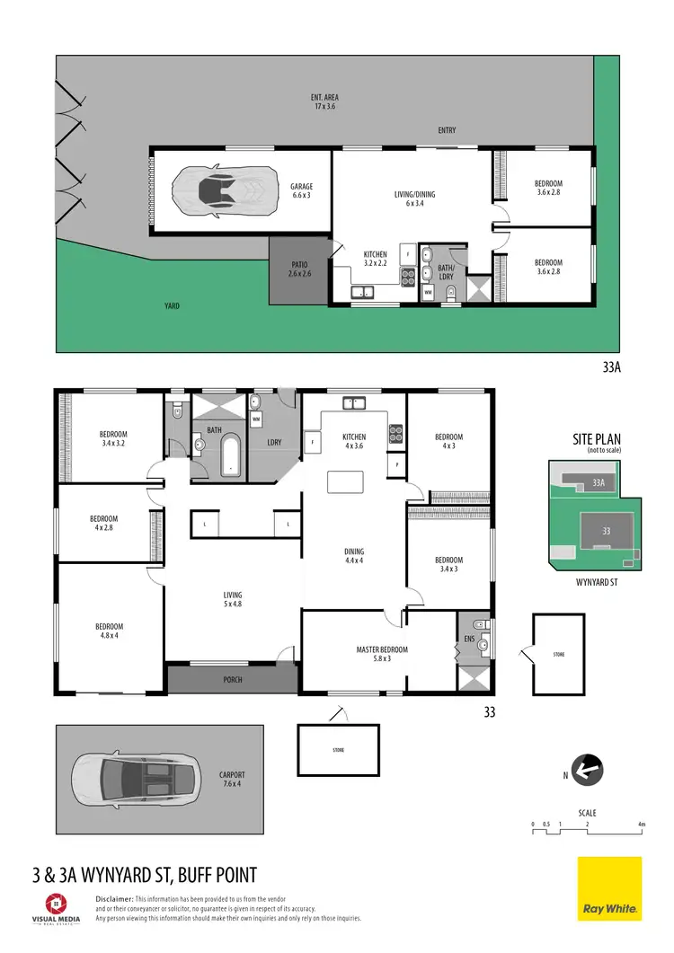 Floorplan of Homely house listing, 3 & 3a Wynyard Street, Buff Point NSW 2262