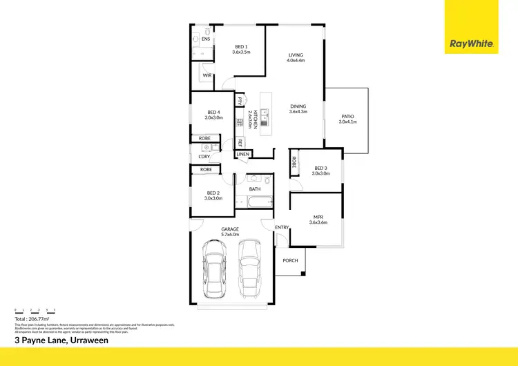 Floorplan of Homely house listing, 3 Payne Lane, Urraween QLD 4655