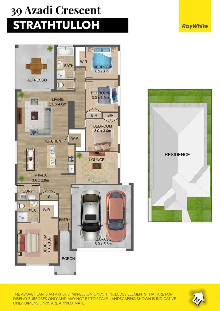 Floorplan of Homely house listing, 39 Azadi Crescent, Strathtulloh VIC 3338