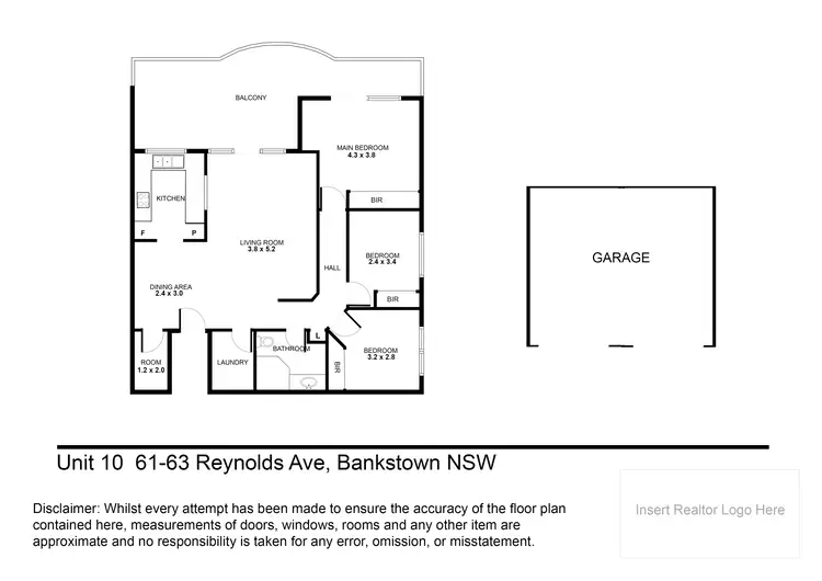 Floorplan of Homely unit listing, 10/61-63 Reynolds Avenue, Bankstown NSW 2200