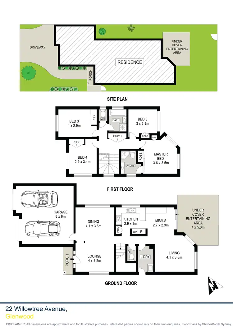 Floorplan of Homely house listing, 22 Willowtree Avenue, Glenwood NSW 2768
