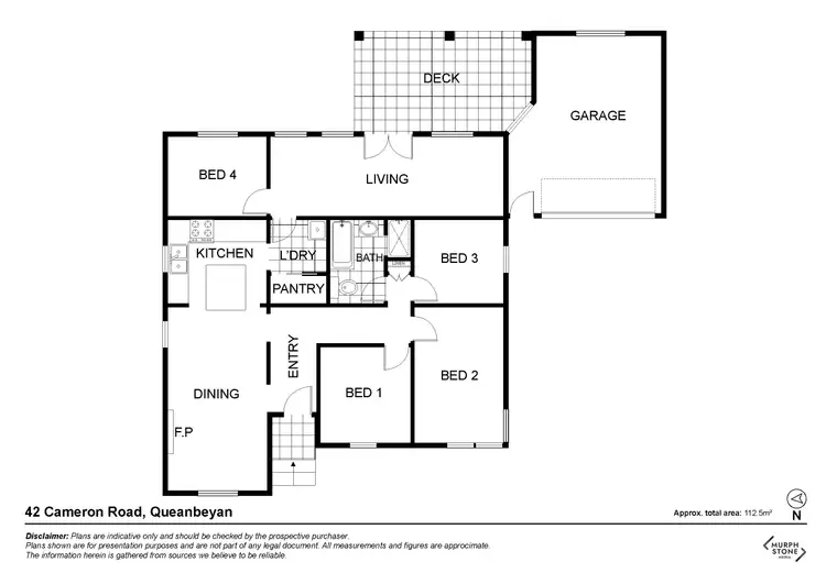 Floorplan of Homely house listing, 42 Cameron Road, Queanbeyan NSW 2620