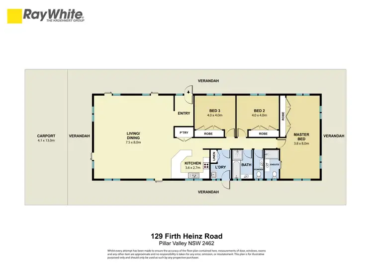 Floorplan of Homely rural property listing, 129 Firth Heinz Road, Pillar Valley NSW 2462