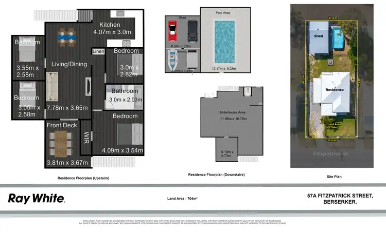 Floorplan of Homely house listing, 57A Fitzpatrick Street, Berserker QLD 4701