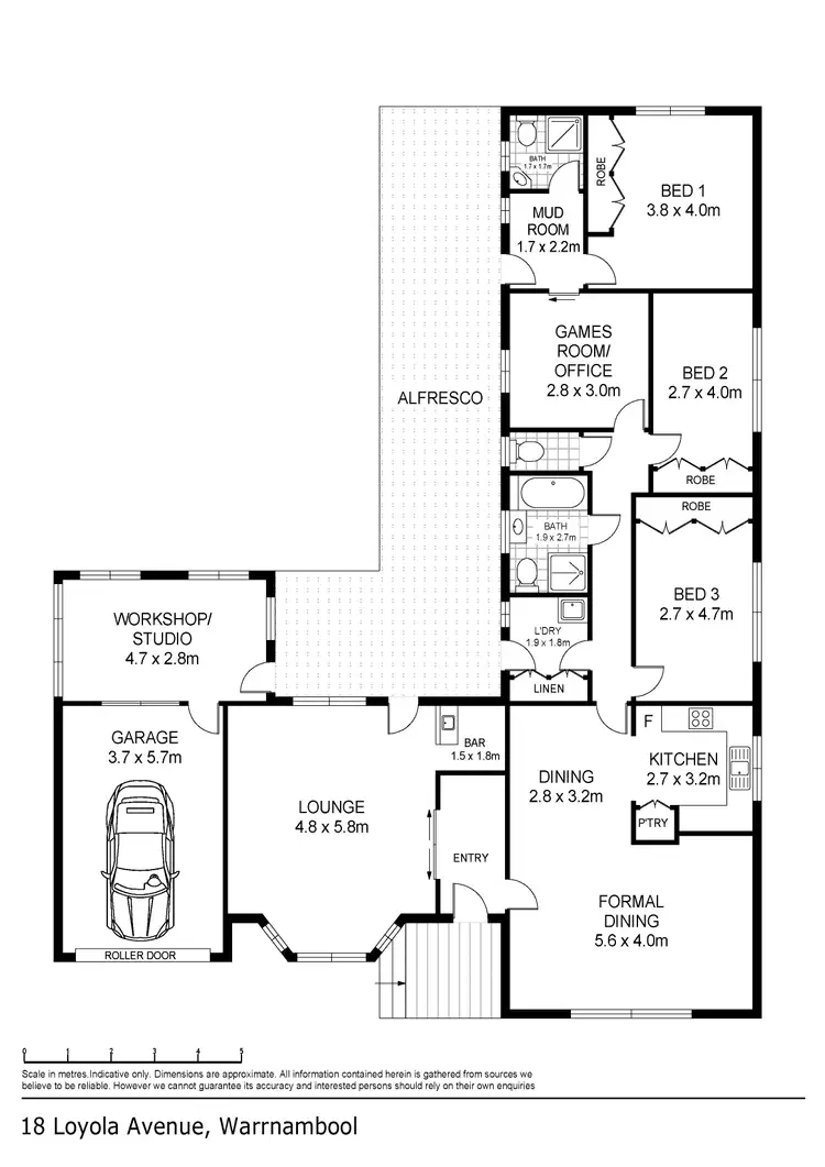 Floorplan of Homely house listing, 18 Loyola Avenue, Warrnambool VIC 3280
