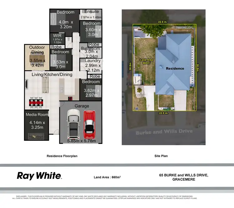 Floorplan of Homely house listing, 65 Burke And Wills Drive, Gracemere QLD 4702