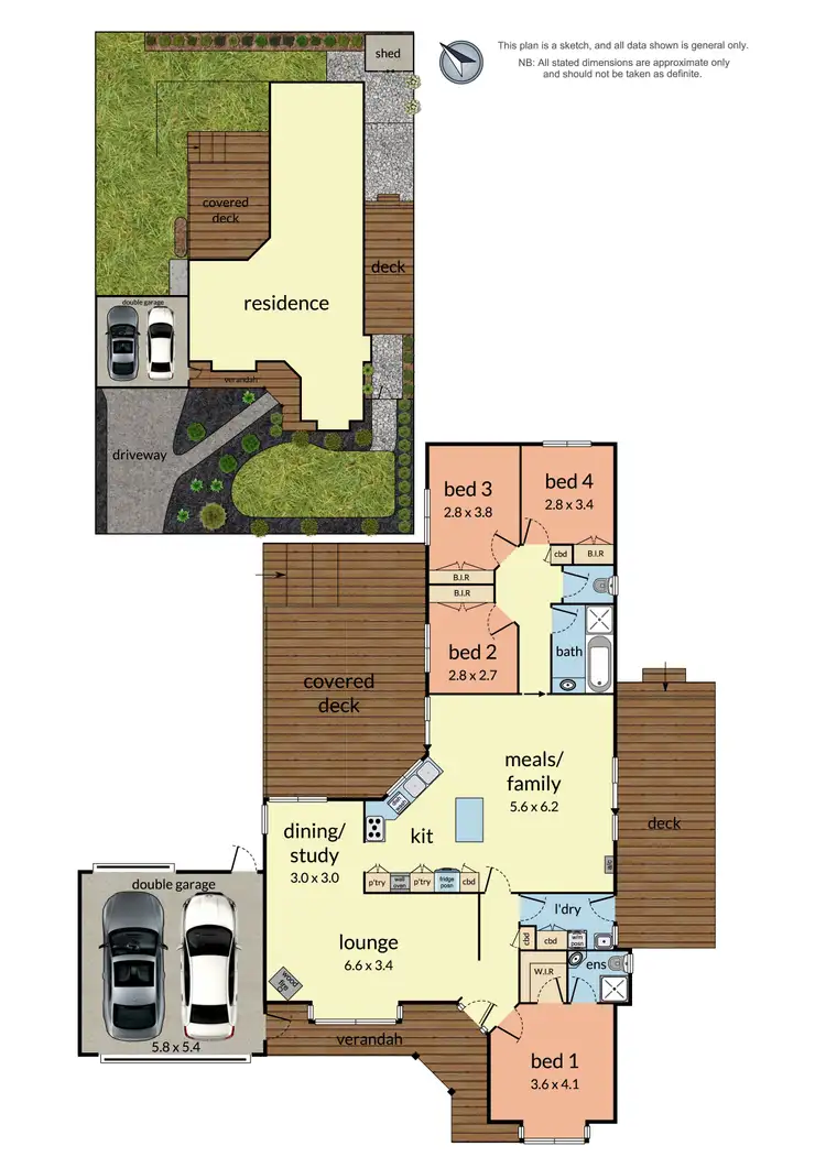 Floorplan of Homely house listing, 40 Highland Avenue, Croydon VIC 3136