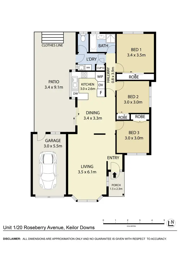 Floorplan of Homely house listing, 1/20 Roseberry Avenue, Keilor Downs VIC 3038