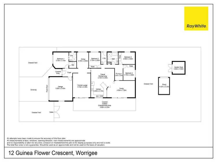 Floorplan of Homely house listing, 12 Guinea Flower Crescent, Worrigee NSW 2540