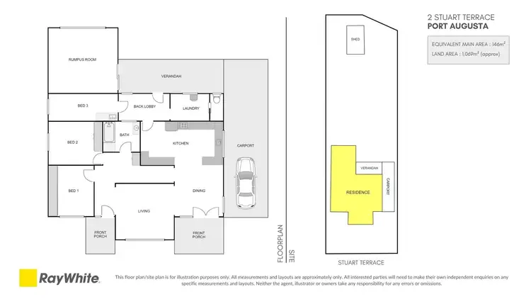 Floorplan of Homely house listing, 2 Stuart Terrace, Port Augusta SA 5700