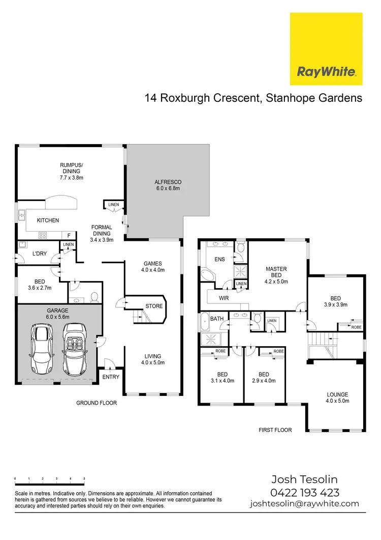 Floorplan of Homely house listing, 14 Roxburgh Crescent, Stanhope Gardens NSW 2768