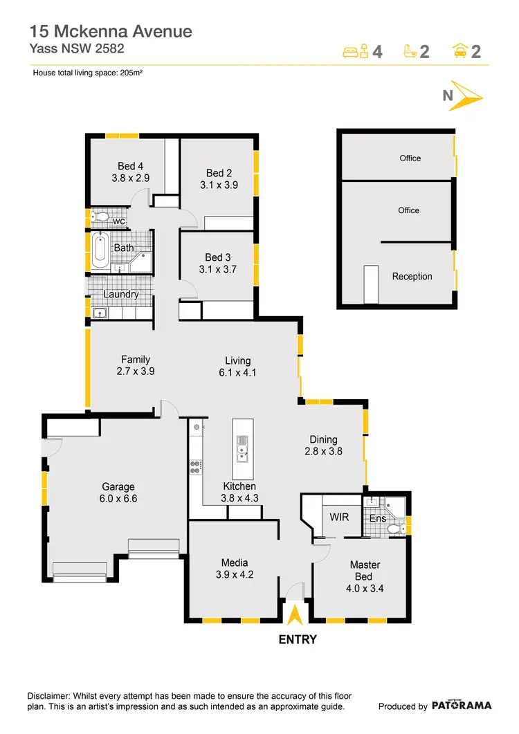 Floorplan of Homely house listing, 15 Mckenna Avenue, Yass NSW 2582